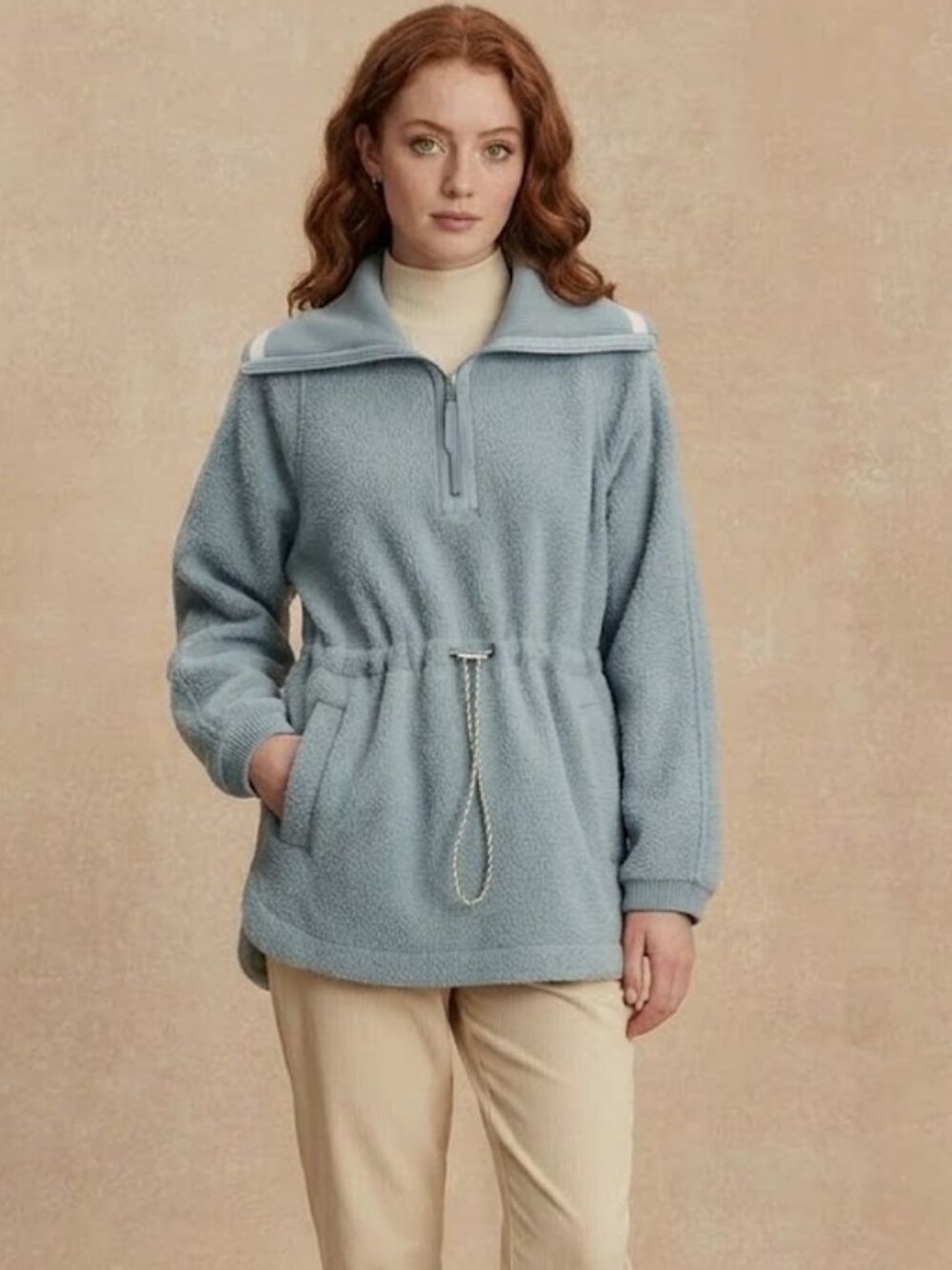Varley Ashby Half Zip Fleece Pullover Sweatshirt